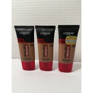 3 New L'Oreal Paris Infallible Pro-Matte Liquid Foundation, 111.5 Nutmeg